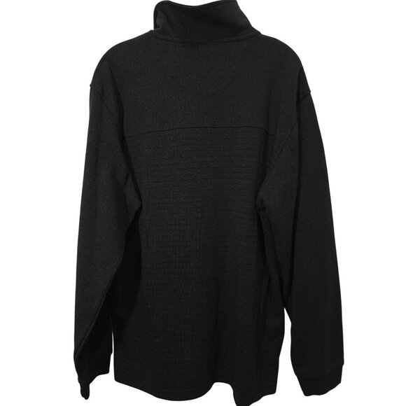 Van Heusen Men's Black Half-Zip Long Sleeve Pullover Sweatshirt L/G Size - Picture 15 of 15